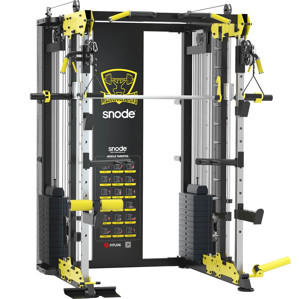 Snode Smith Machine All-In-One Functional Trainer Home Gym