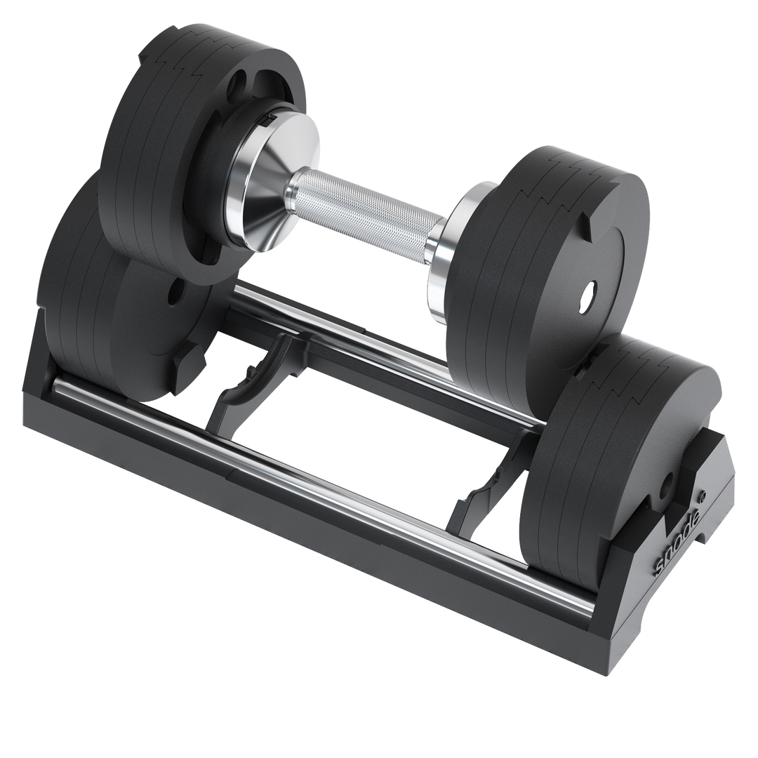 Single AD80 Adjustable Dumbbell with 4 Magnet Weight adders