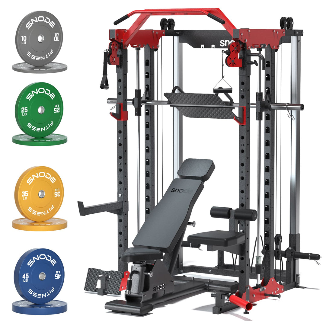 Snode ALL10 Plus Smith Machine Functional Trainer Power Rack