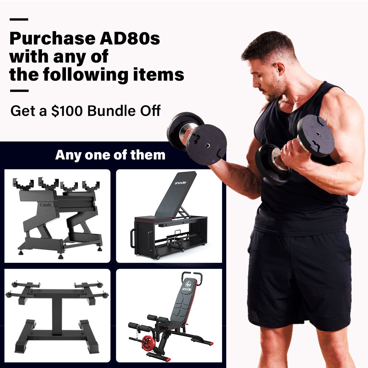 Snode Adjustable Dumbbell Iron Flexbell Stand