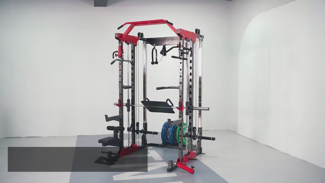 Snode ALL10 Plus Smith Machine Functional Trainer Power Rack